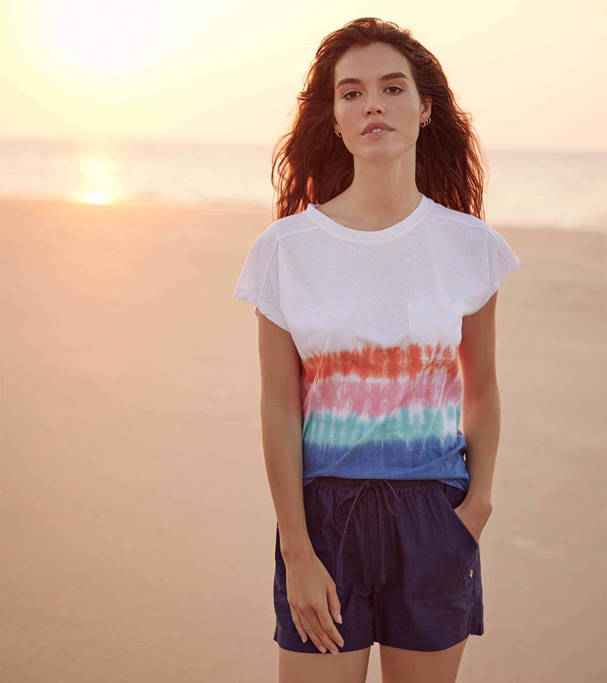 Hatley Slouchy Pocket Tee - Vintage Beach