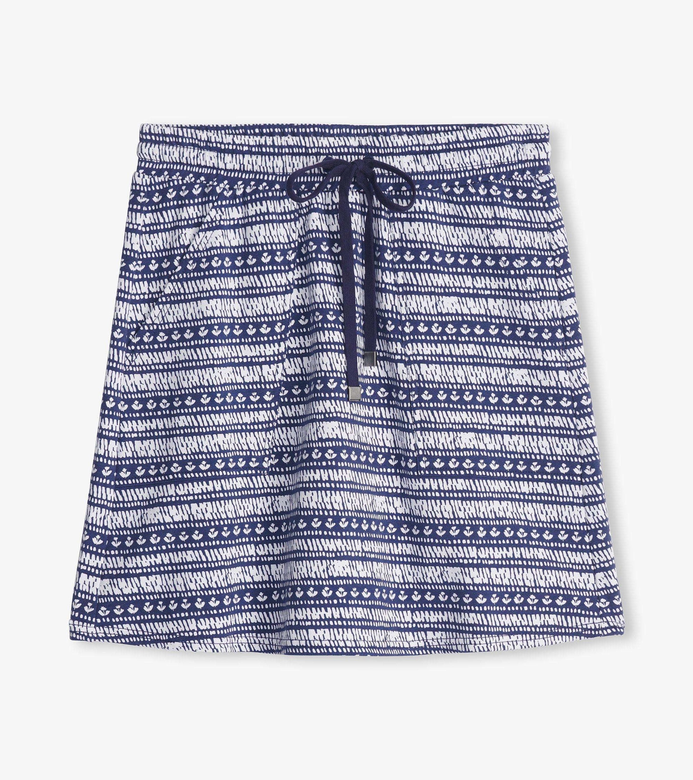 Hatley Christine Skirt - Blue Brush Stripes