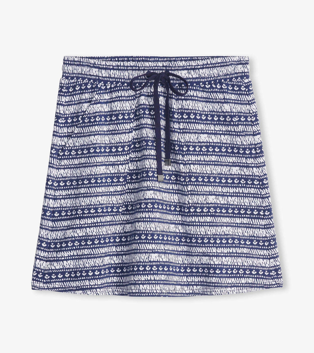 Hatley Christine Skirt - Blue Brush Stripes