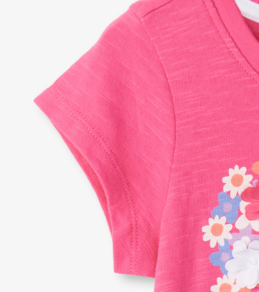 Hatley Girls Chiffon Heart Tie Front T-Shirt