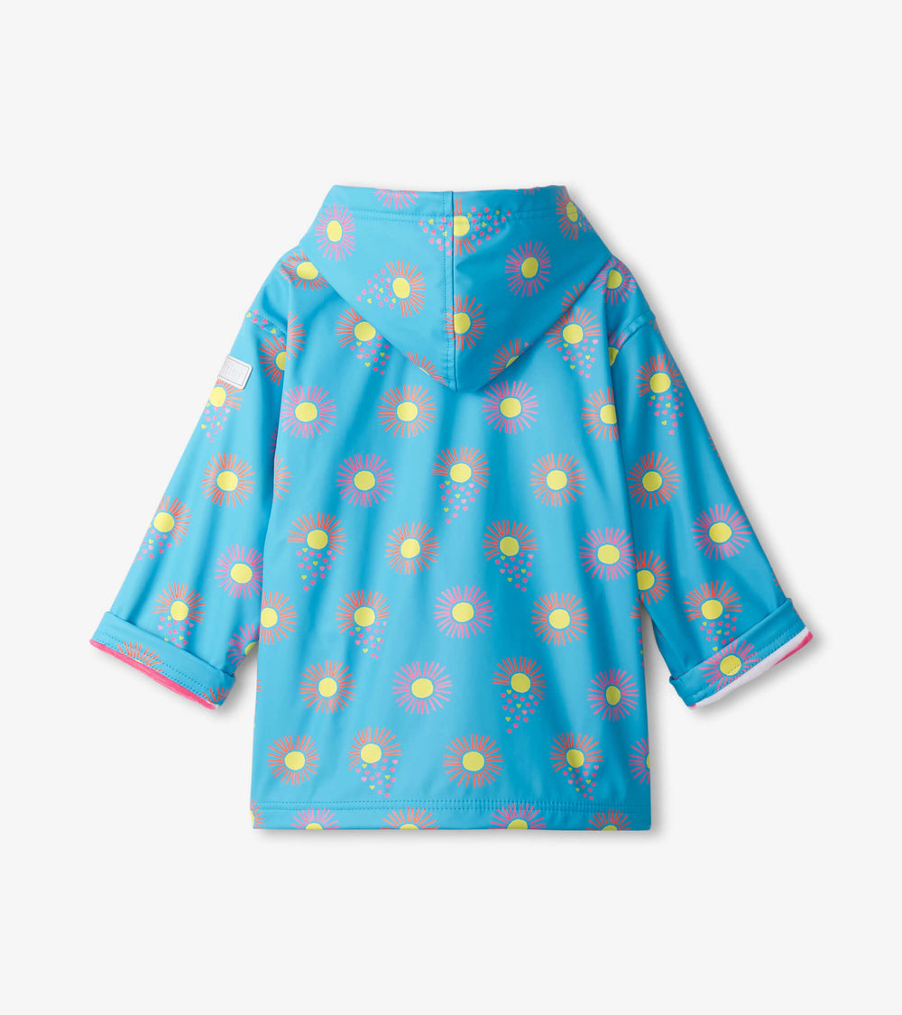 Hatley Girls Sunrays Zip-Up Rain Jacket