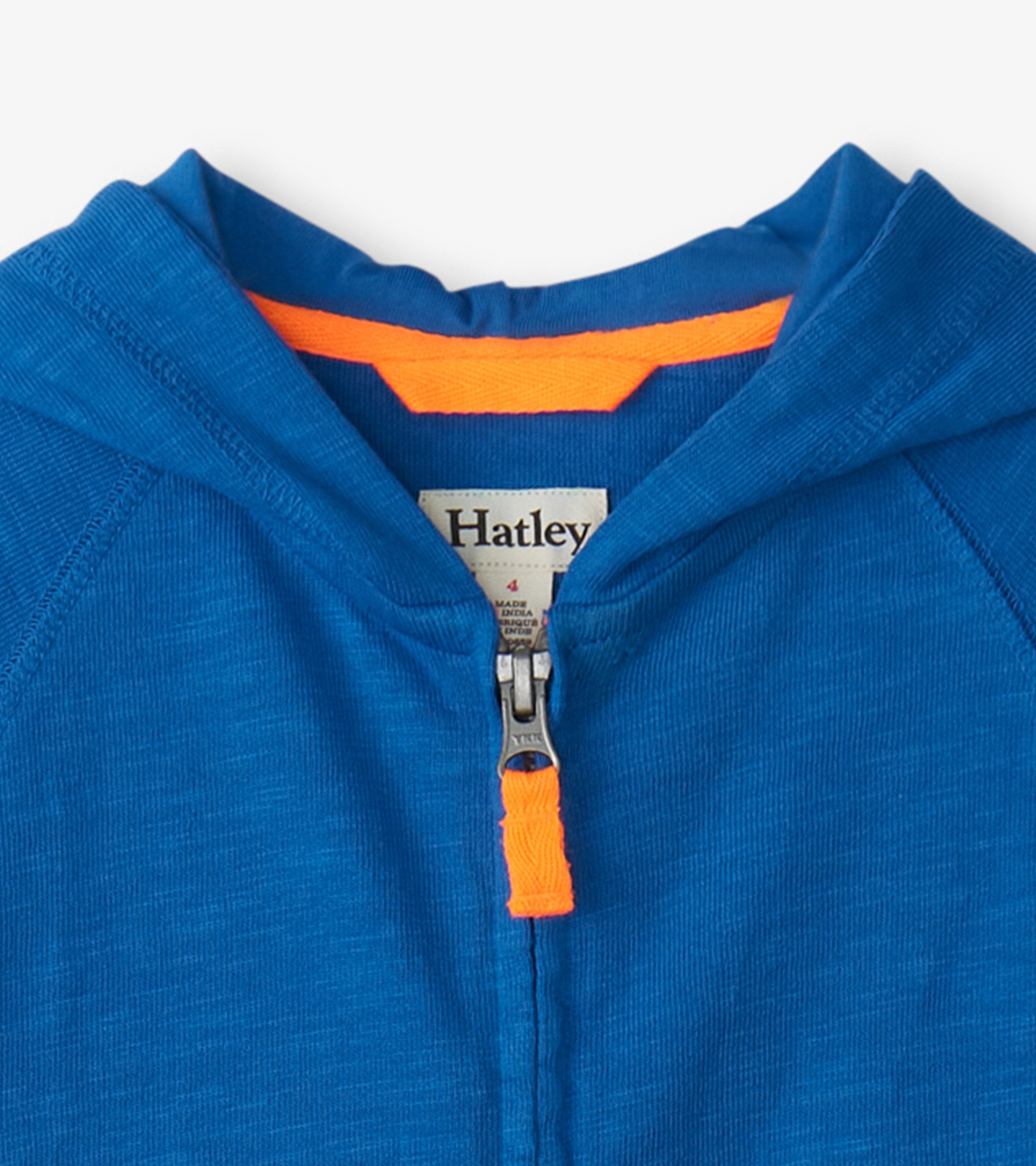 Hatley Boys Deep Blue Sky Zip-Up Hoodie