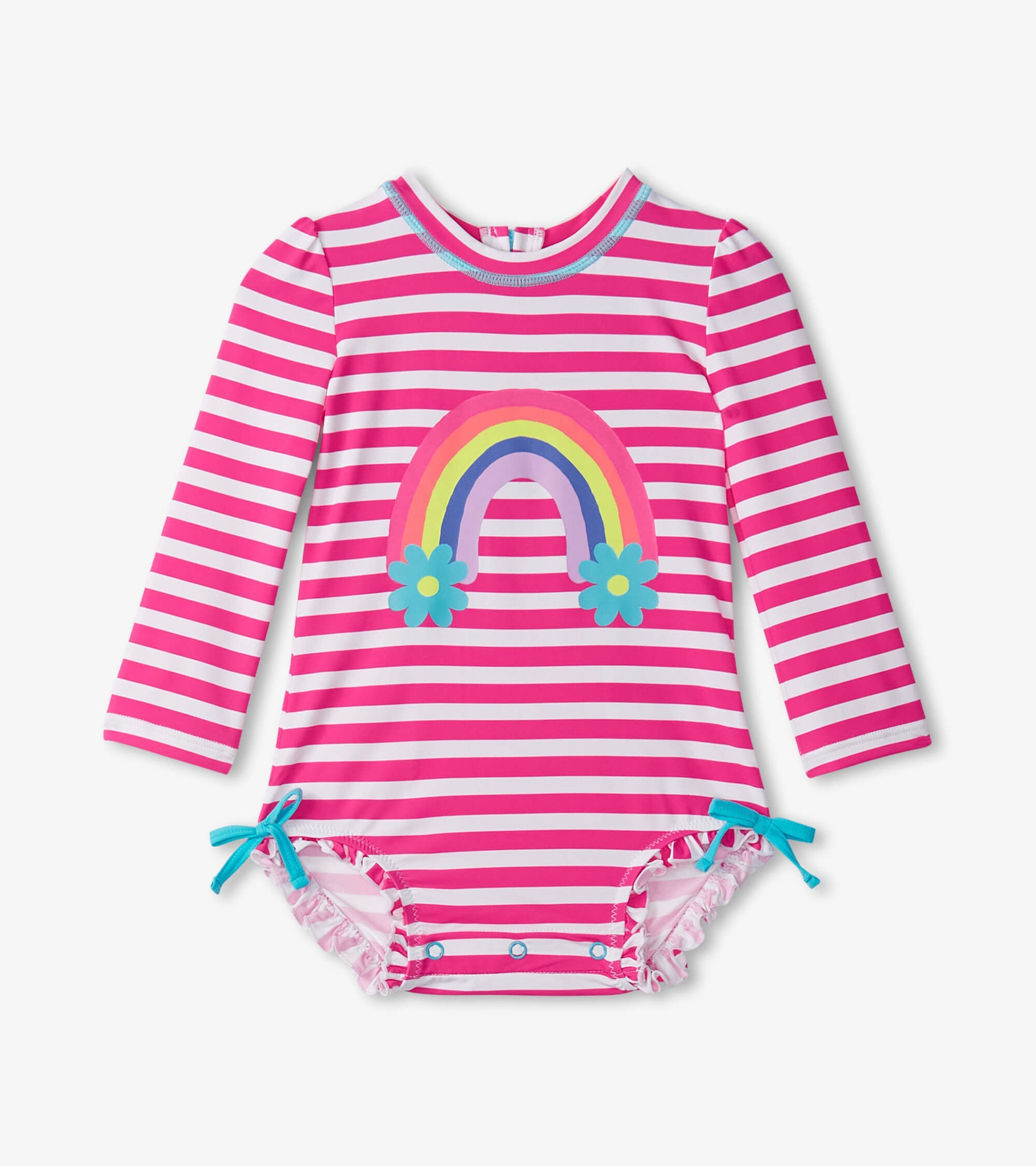 Hatley Baby Girls Candy Stripes Rashguard Swimsuit
