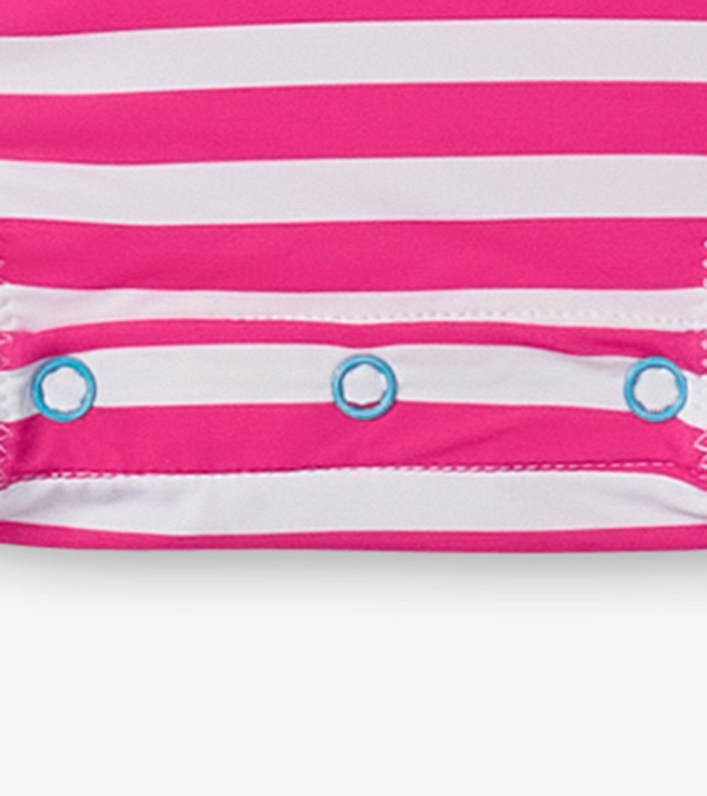 Hatley Baby Girls Candy Stripes Rashguard Swimsuit