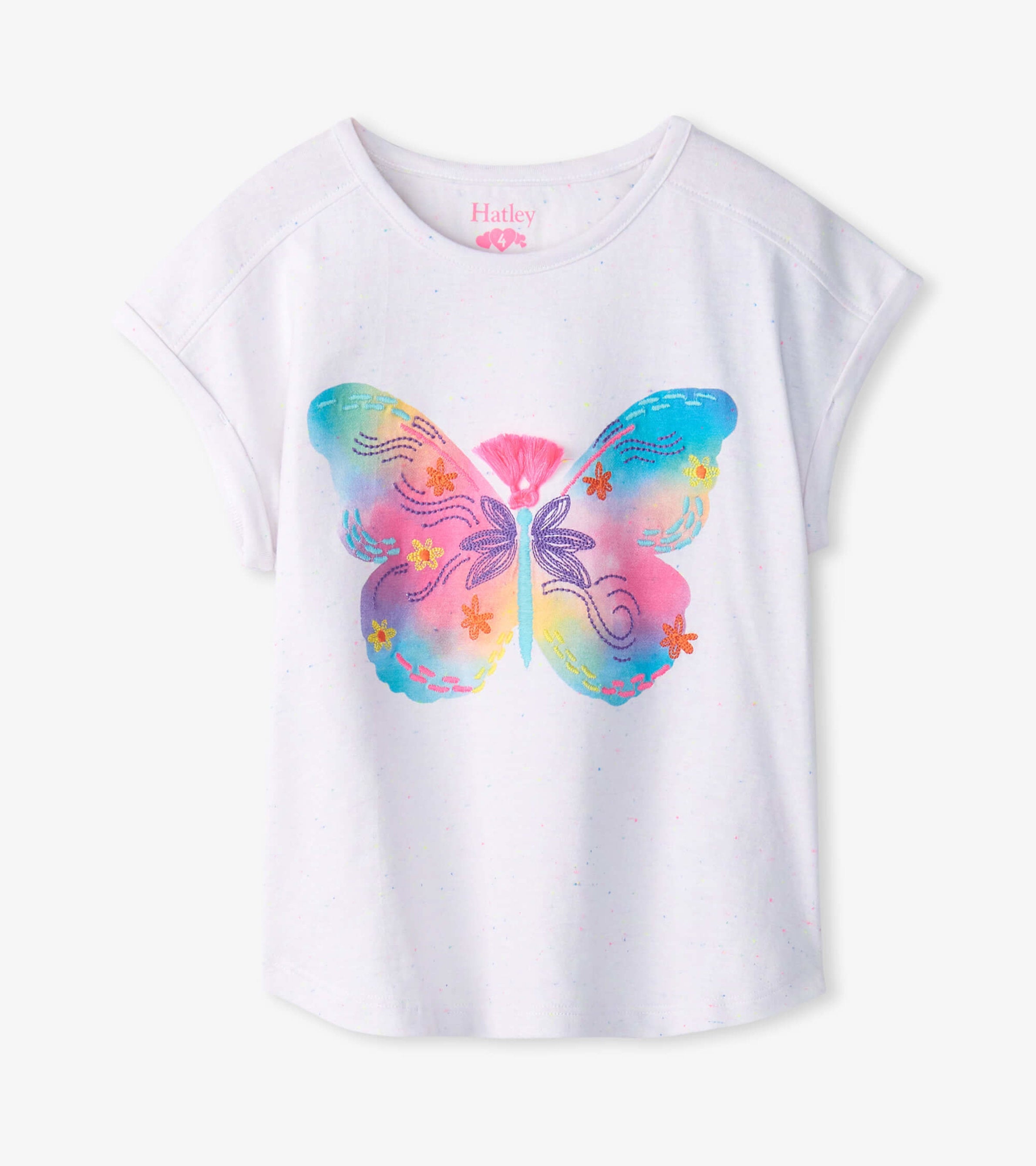 Hatley Girls Painted Butterfly Relaxed T-Shirt