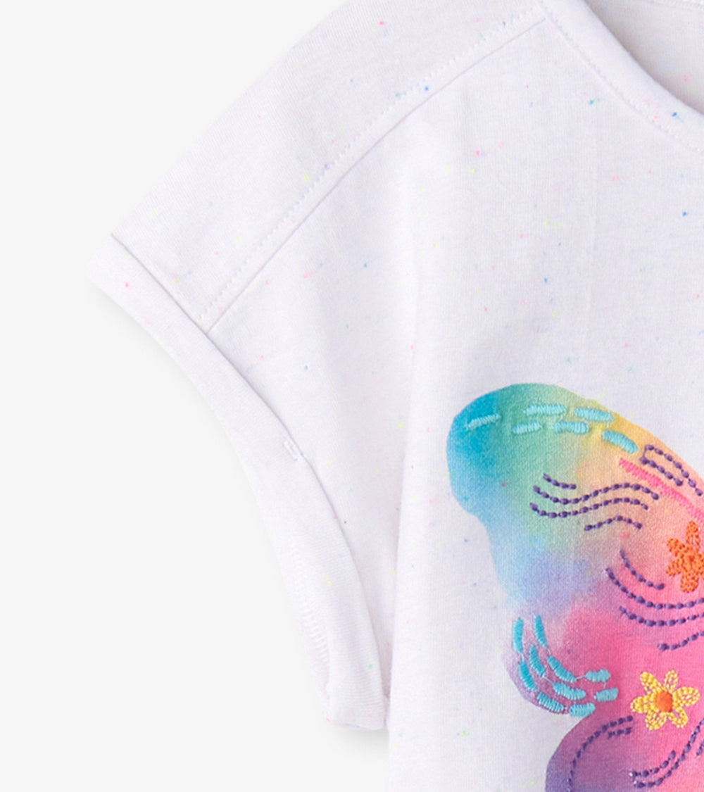 Hatley Girls Painted Butterfly Relaxed T-Shirt