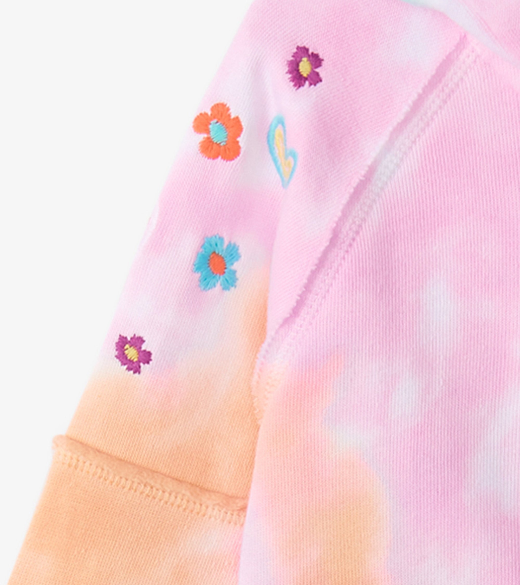 Hatley Girls Summer Waves Tie Dye Hoodie