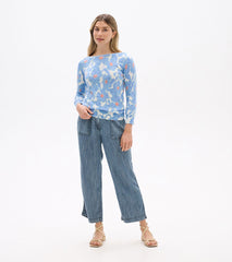 Hatley 3/4 Sleeve Knit Breton - Textured Poppies