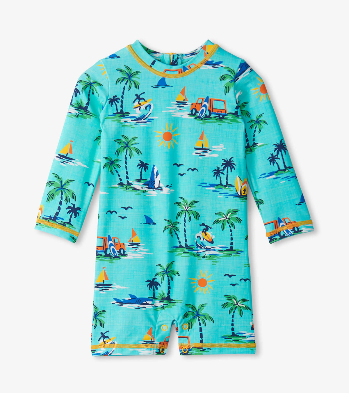 Hatley Baby Boys Vintage Holiday One-Piece Rashguard