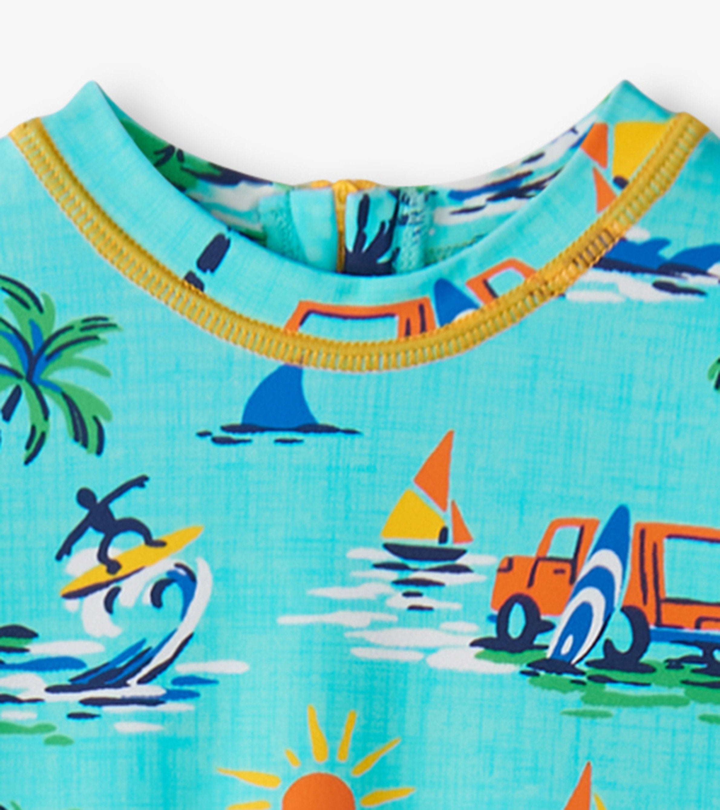 Hatley Baby Boys Vintage Holiday One-Piece Rashguard