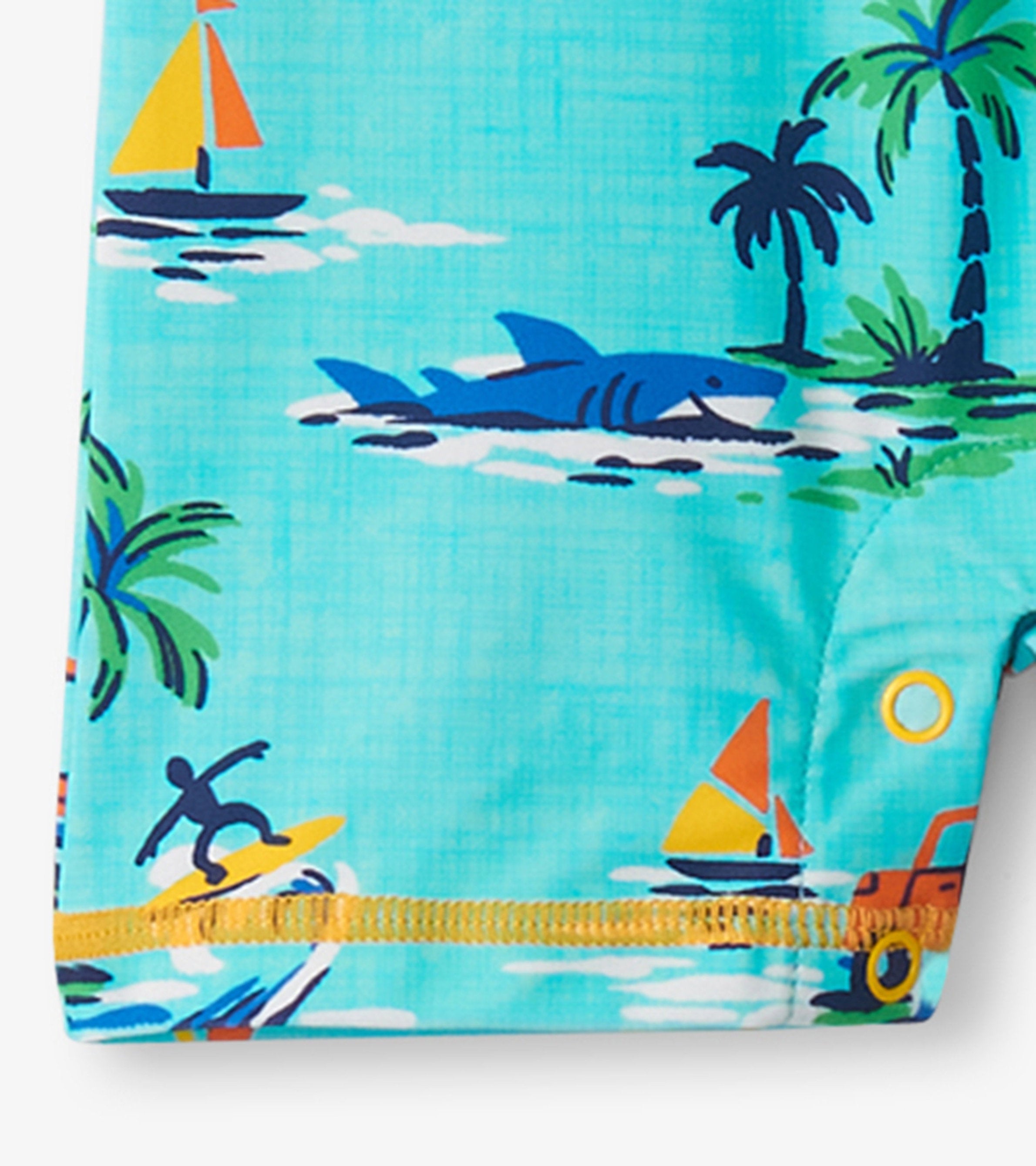 Hatley Baby Boys Vintage Holiday One-Piece Rashguard