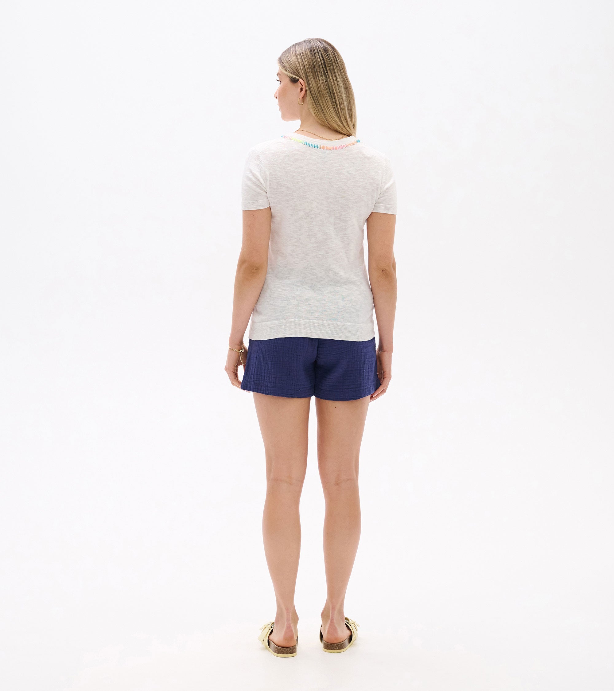 Hatley Simone Knit Tee - White