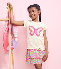 Hatley Girls Glowing Butterfly Tie Front T-Shirt