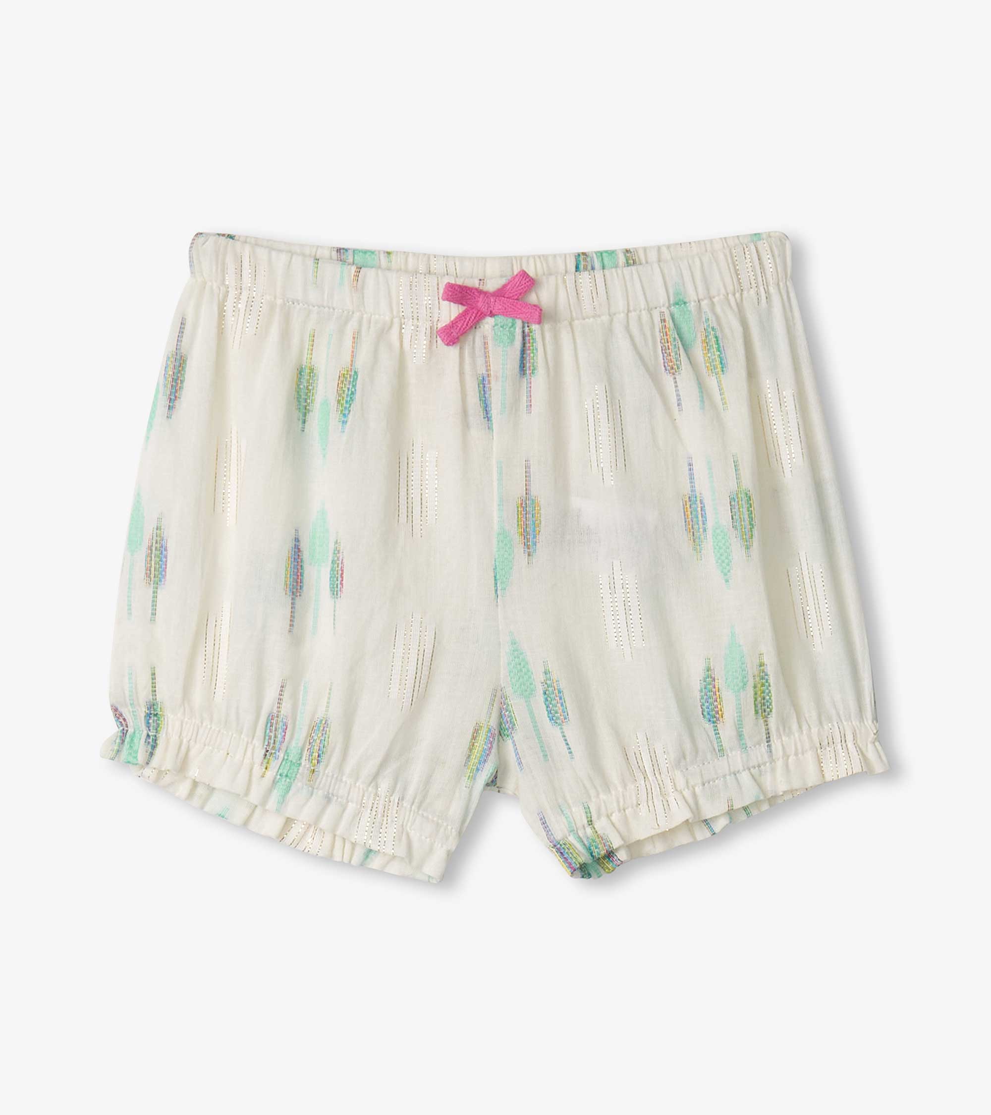 Hatley Baby & Toddler Girls Blue Feathers Pin Tuck Tup & Bloomer Set