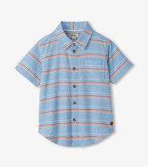 Hatley Boys Striped Blue Button Down Shirt