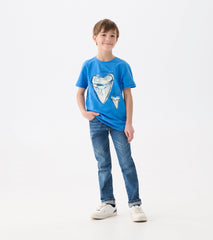 Hatley Boys Shark Tooth Glow in the Dark Graphic Tee