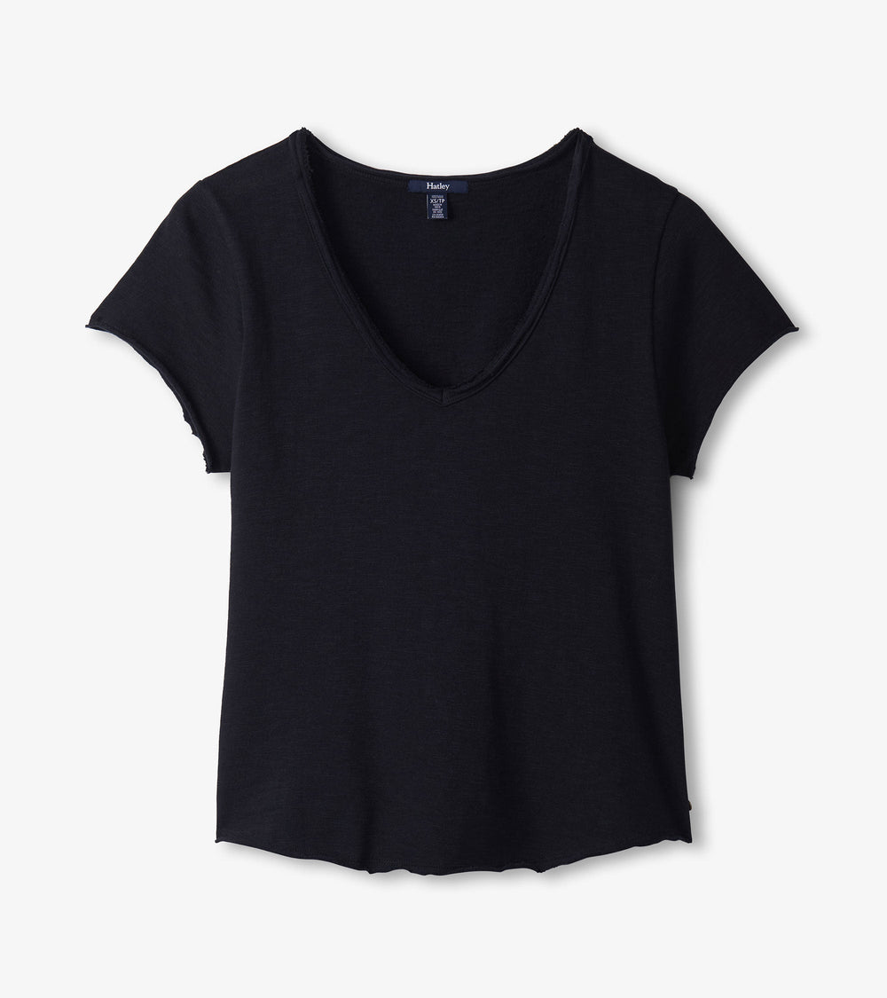 Hatley Sadie V-Neck Tee - Black