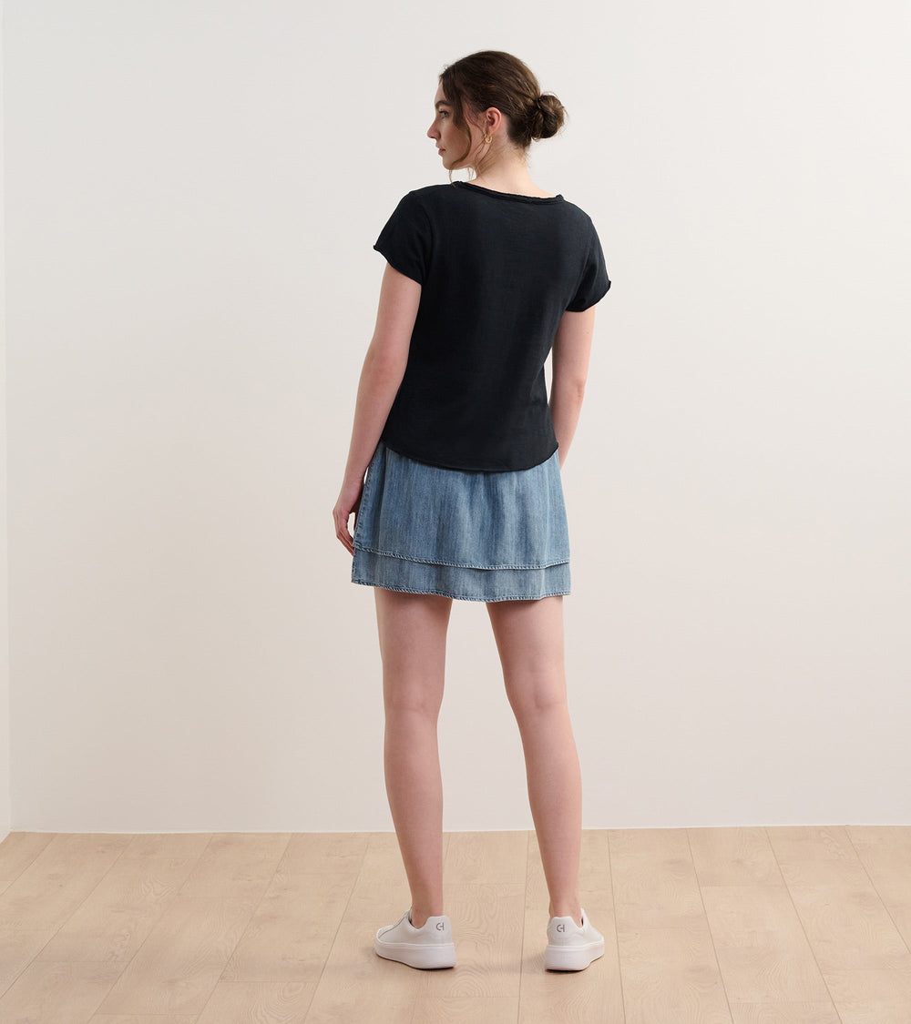 Hatley Sadie V-Neck Tee - Black