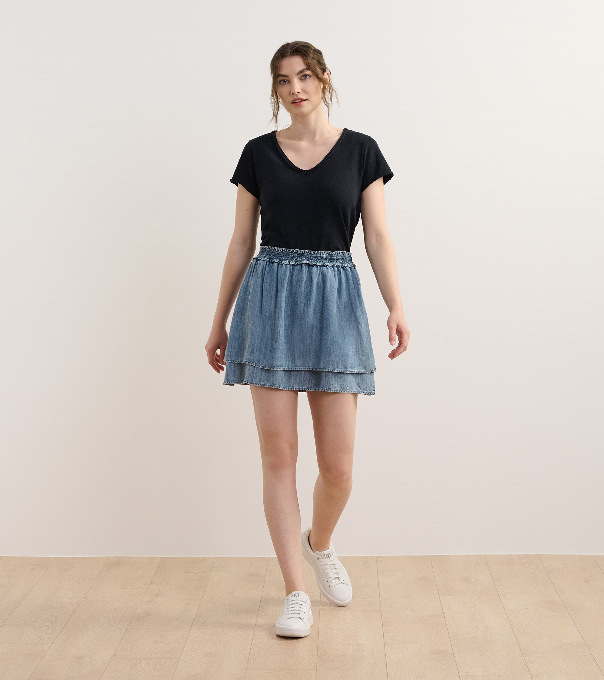 Hatley Sadie V-Neck Tee - Black