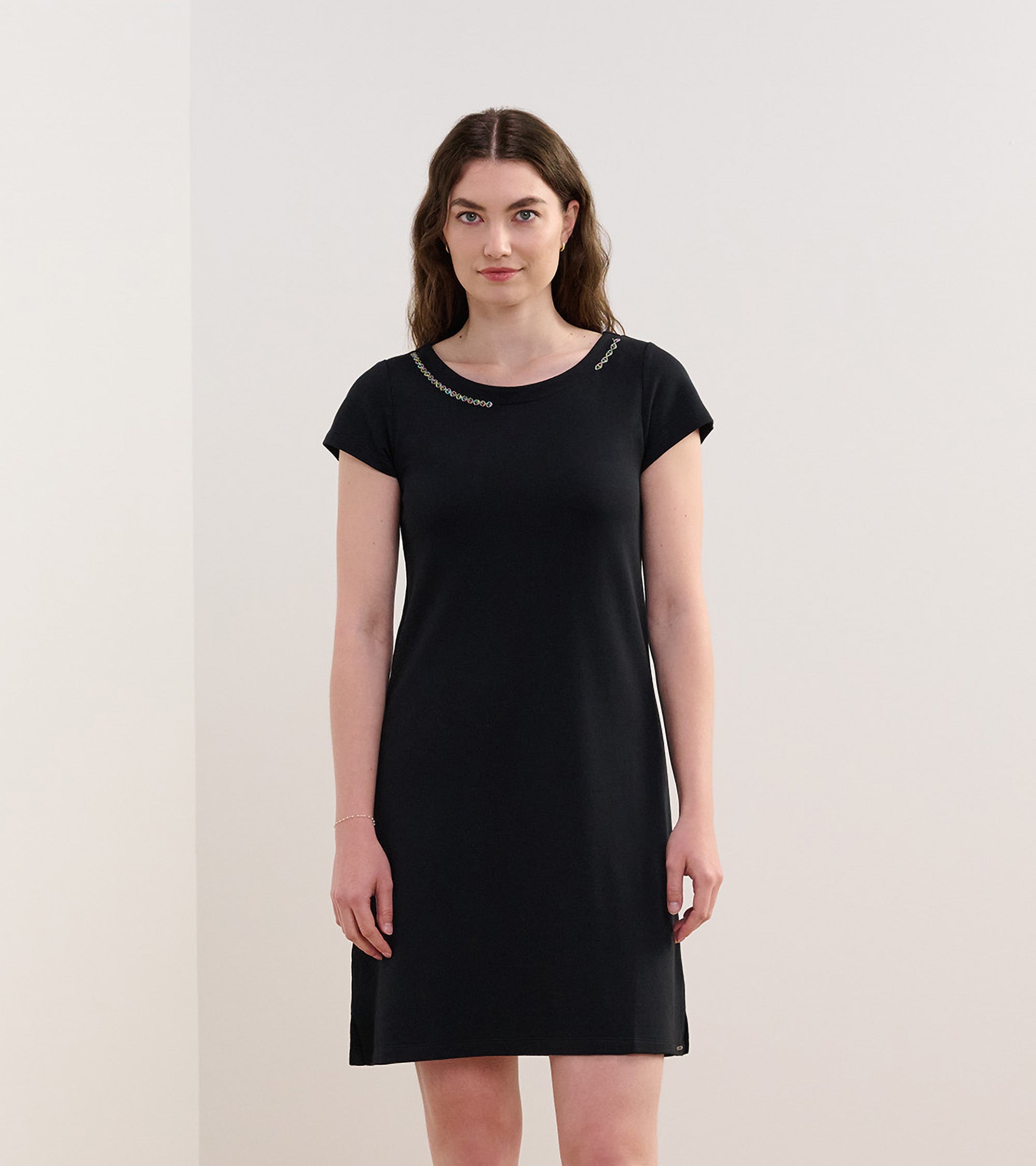 Hatley Brooke Dress - Black French Terry