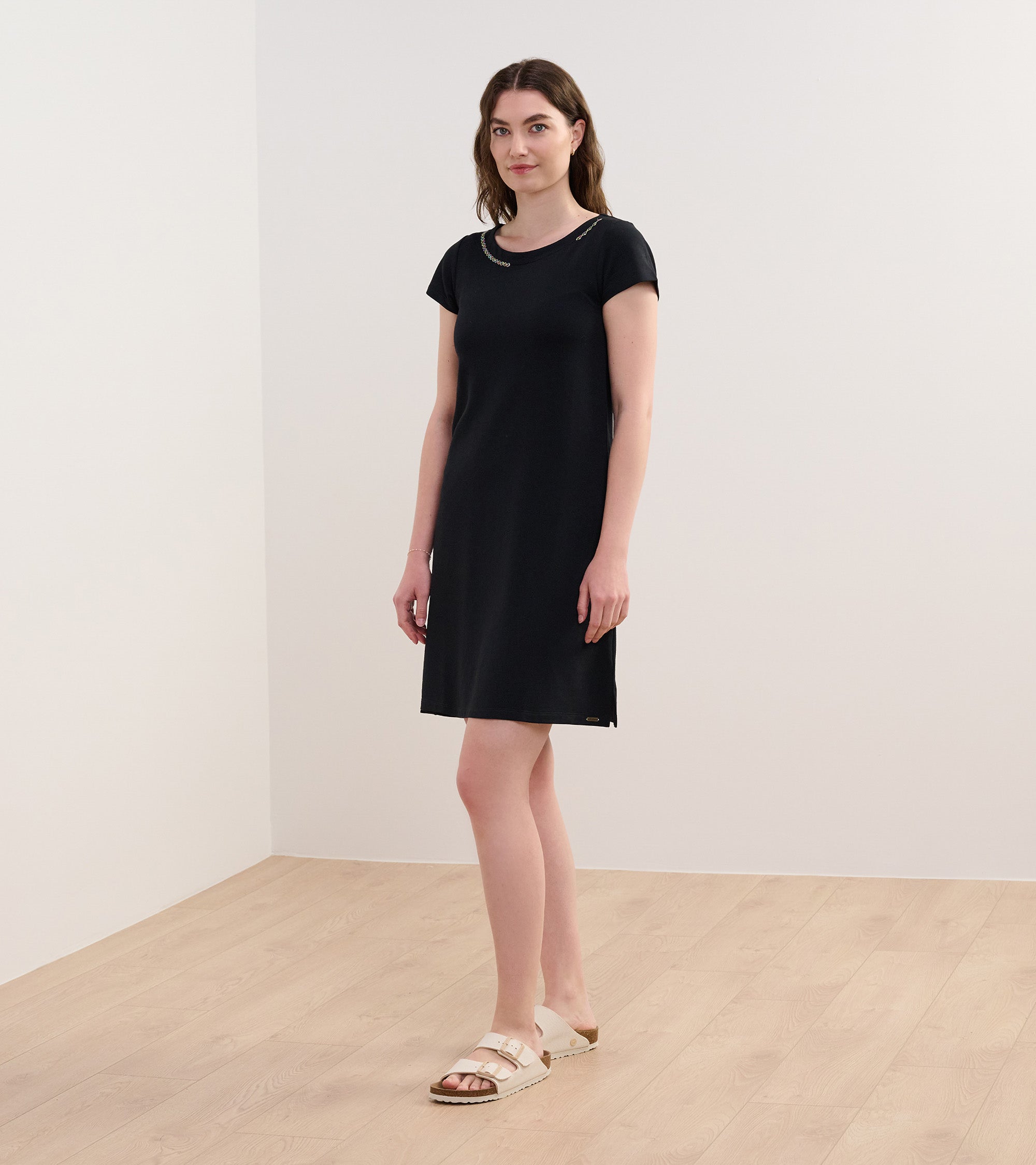 Hatley Brooke Dress - Black French Terry