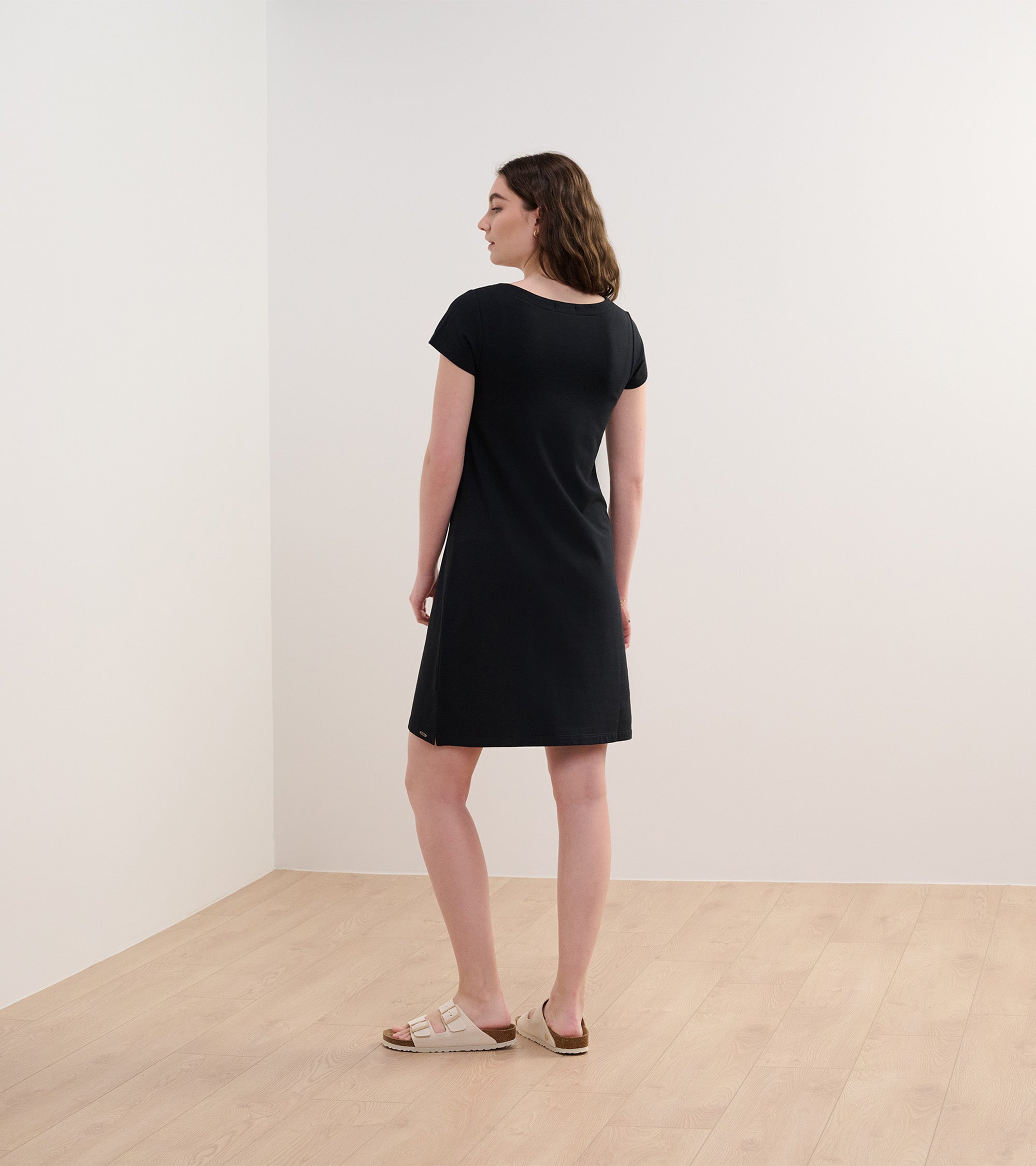 Hatley Brooke Dress - Black French Terry