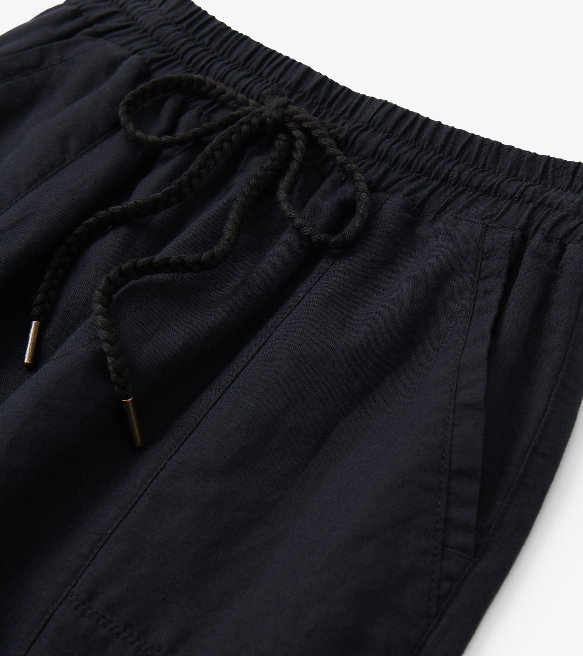 Hatley Straight Leg Linen Pants - Black