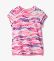 Hatley Girls Candy Ombre Mesh Trim T-Shirt