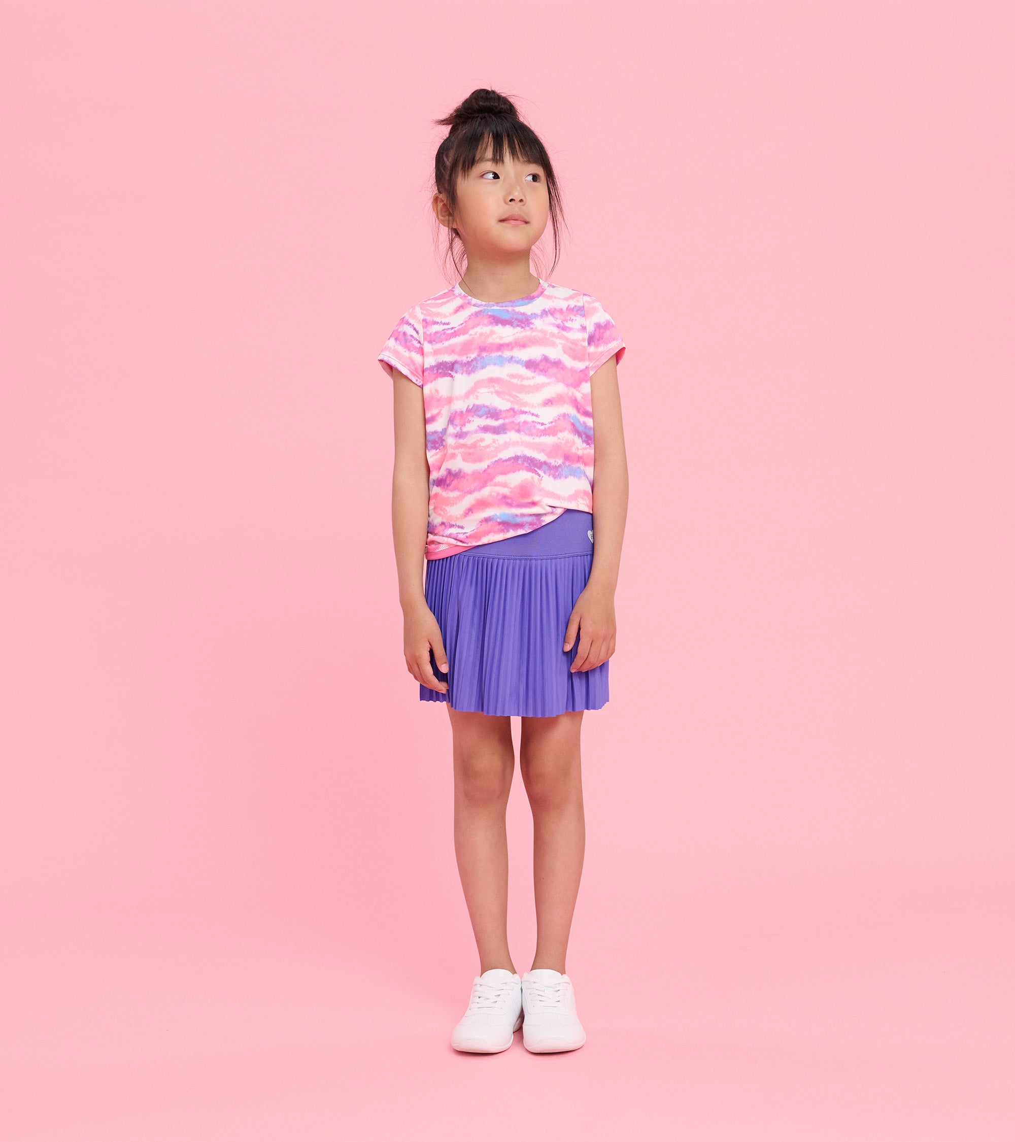Hatley Girls Candy Ombre Mesh Trim T-Shirt