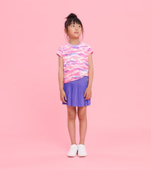 Hatley Girls Candy Ombre Mesh Trim T-Shirt