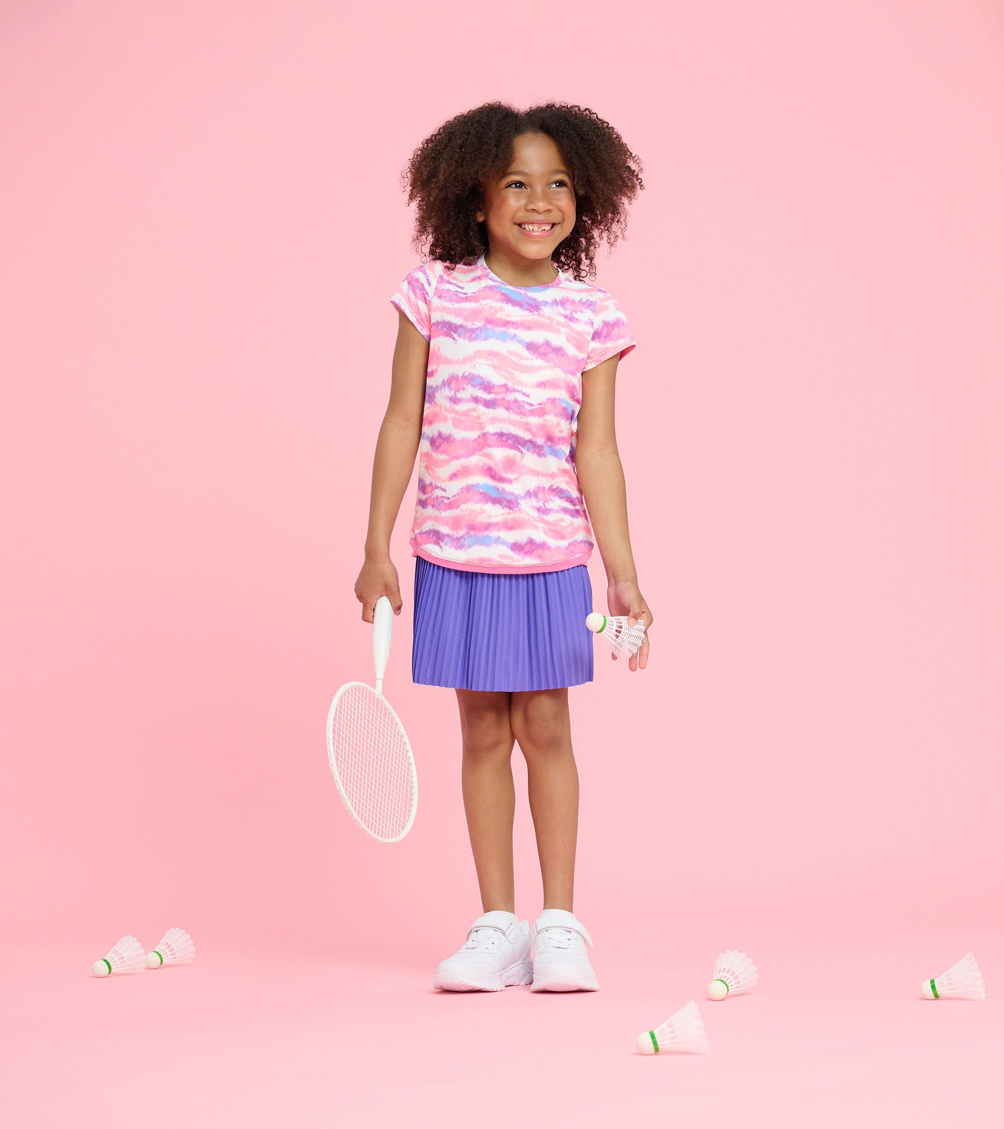 Hatley Girls Candy Ombre Mesh Trim T-Shirt