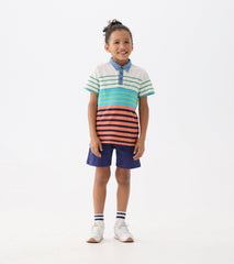 Hatley Boys Spring Stripes Polo Tee