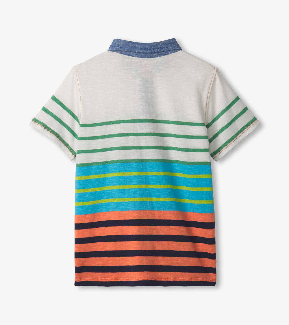 Hatley Boys Spring Stripes Polo Tee