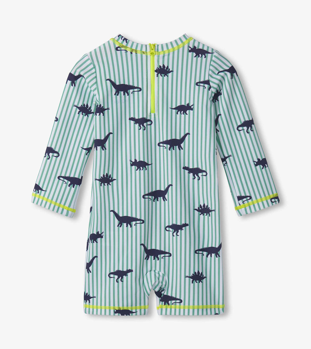 Hatley Baby Boys Dino Stripes One-Piece Rashguard