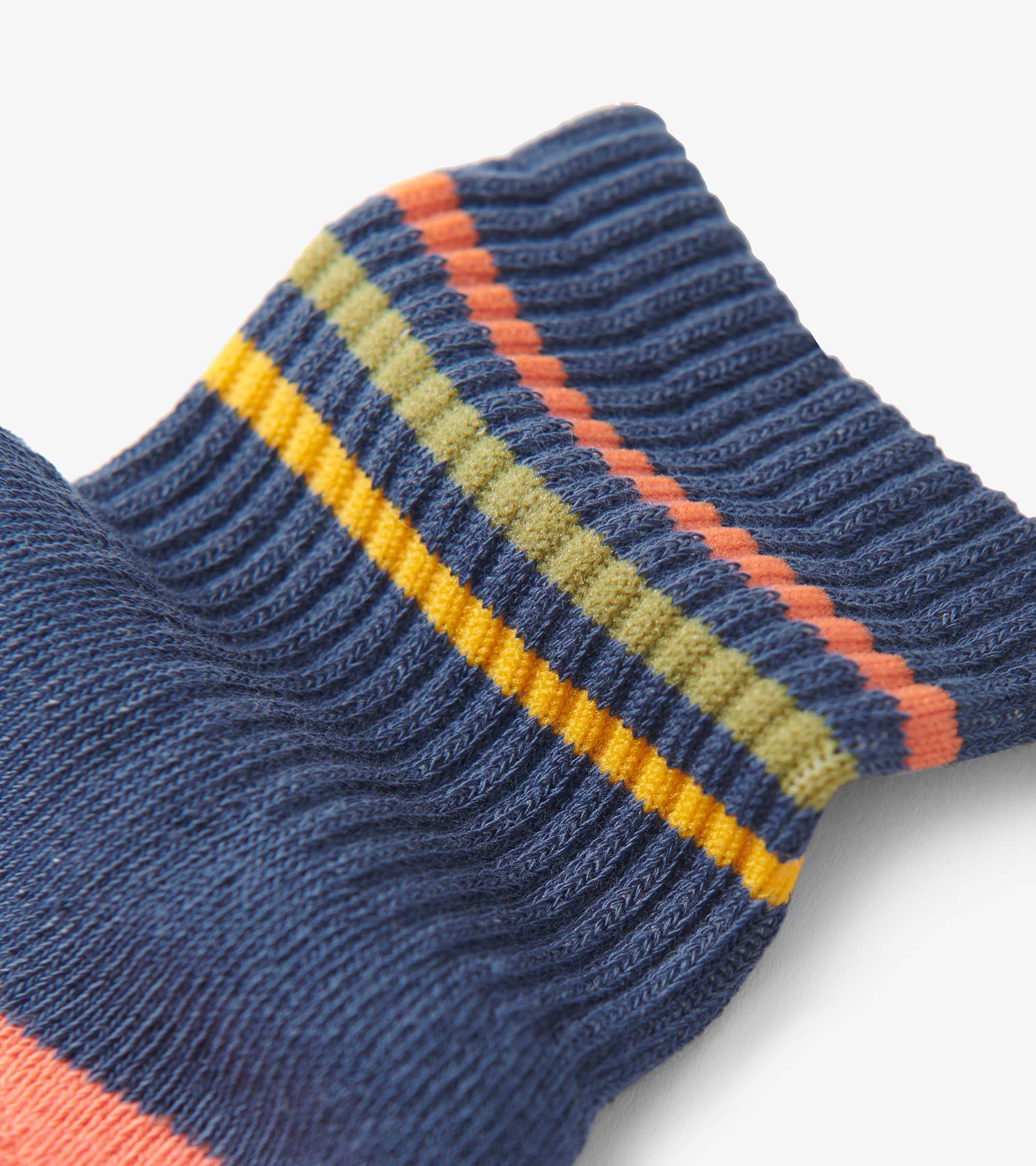 Hatley Boys Striped Blue Crew Socks