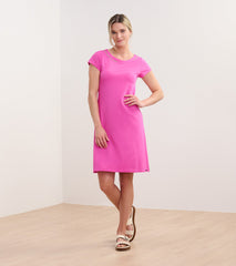 Hatley Brooke Dress - Fuchsia French Terry