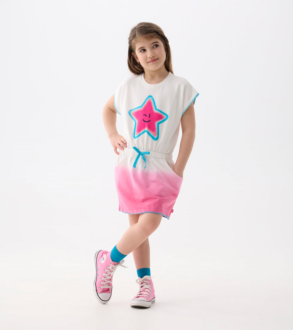 Hatley Girls Fuchsia Ombre Pull-On Dress