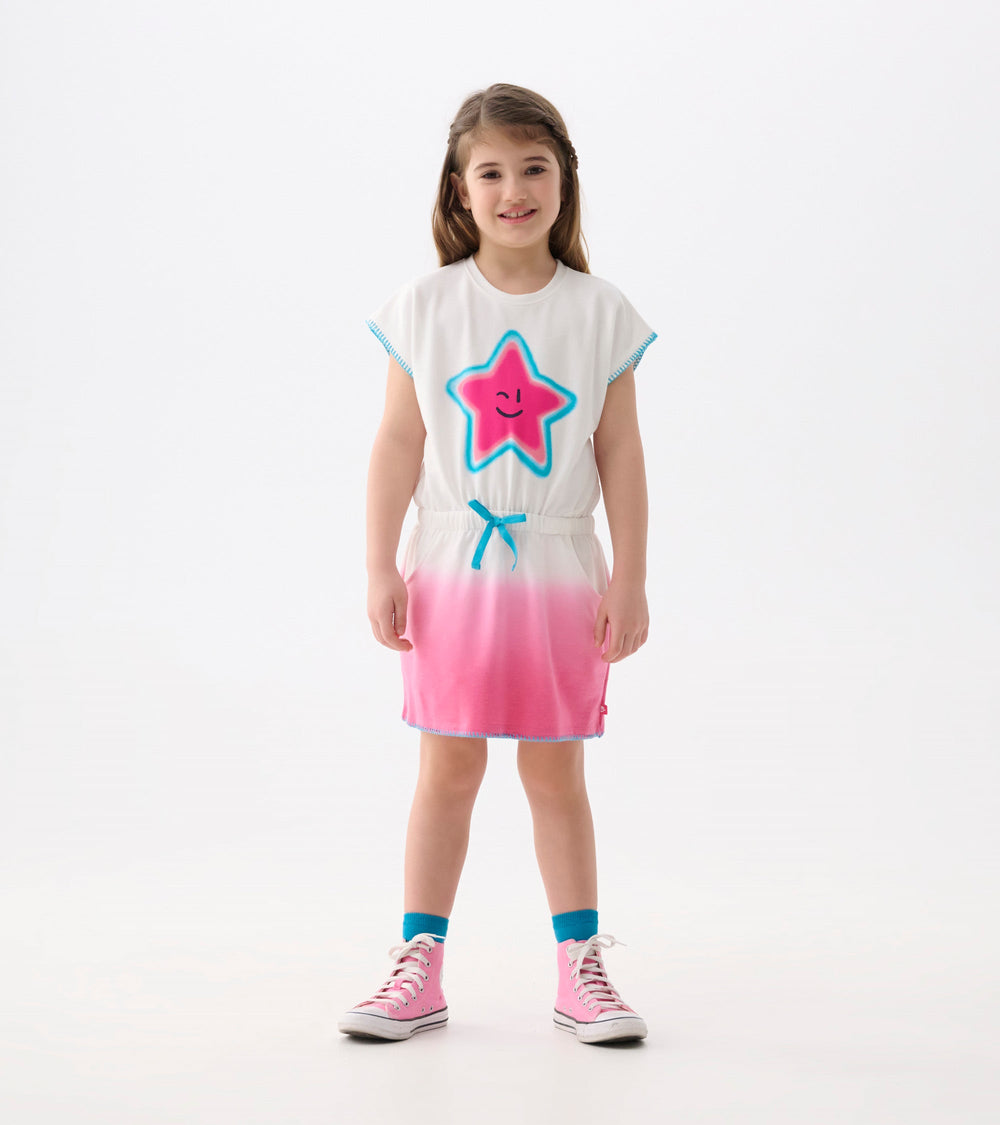 Hatley Girls Fuchsia Ombre Pull-On Dress