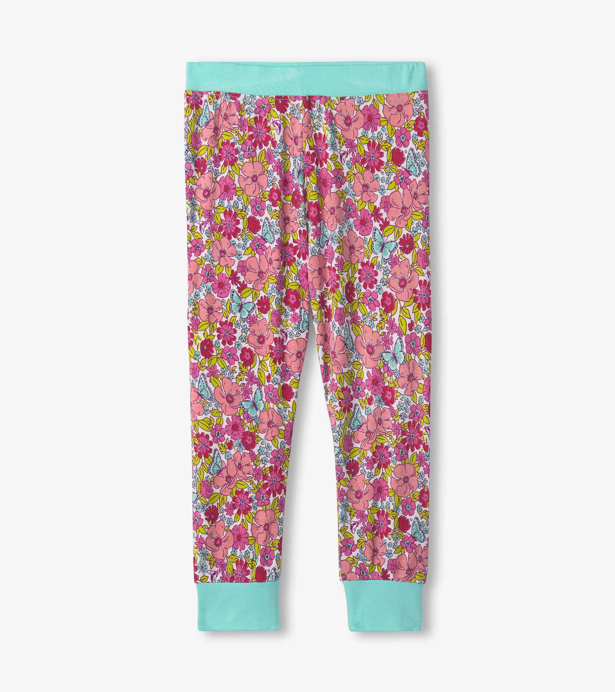 Hatley Girls Groovy Flowers Bamboo Pajama Set