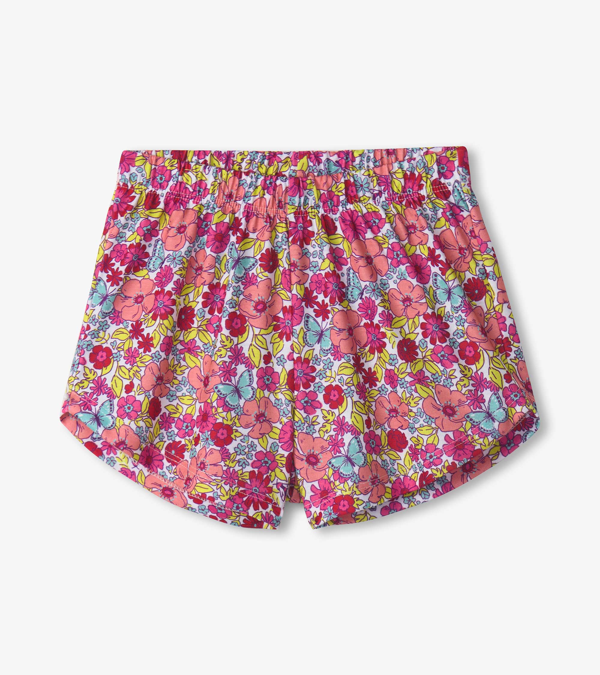 Hatley Girls Groovy Flowers Tee and Shorts Pajama Set