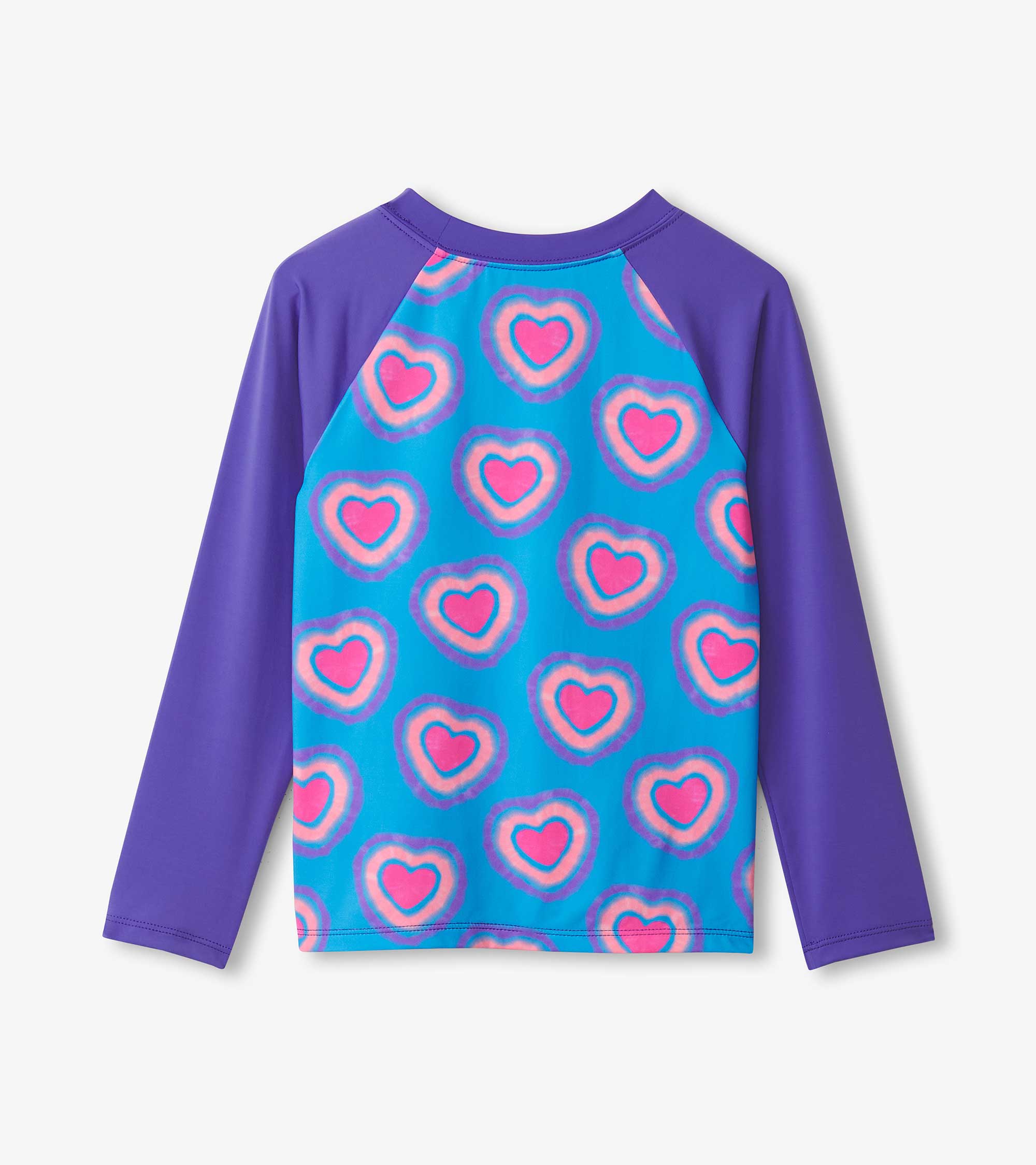 Hatley Girls Glowing Hearts Long Sleeve Rashguard