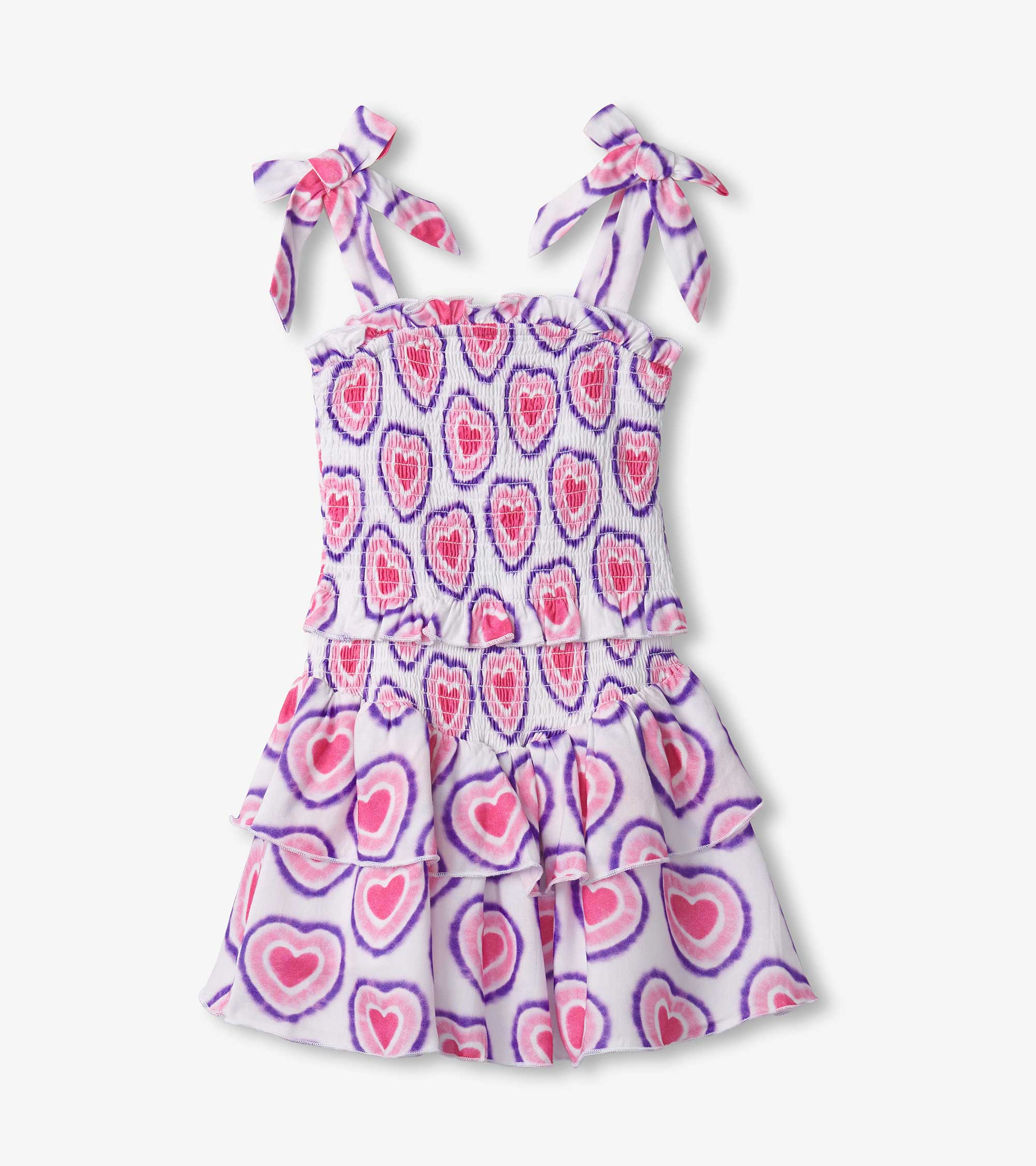 Hatley Girls Glowing Hearts Smocked Angel Dress
