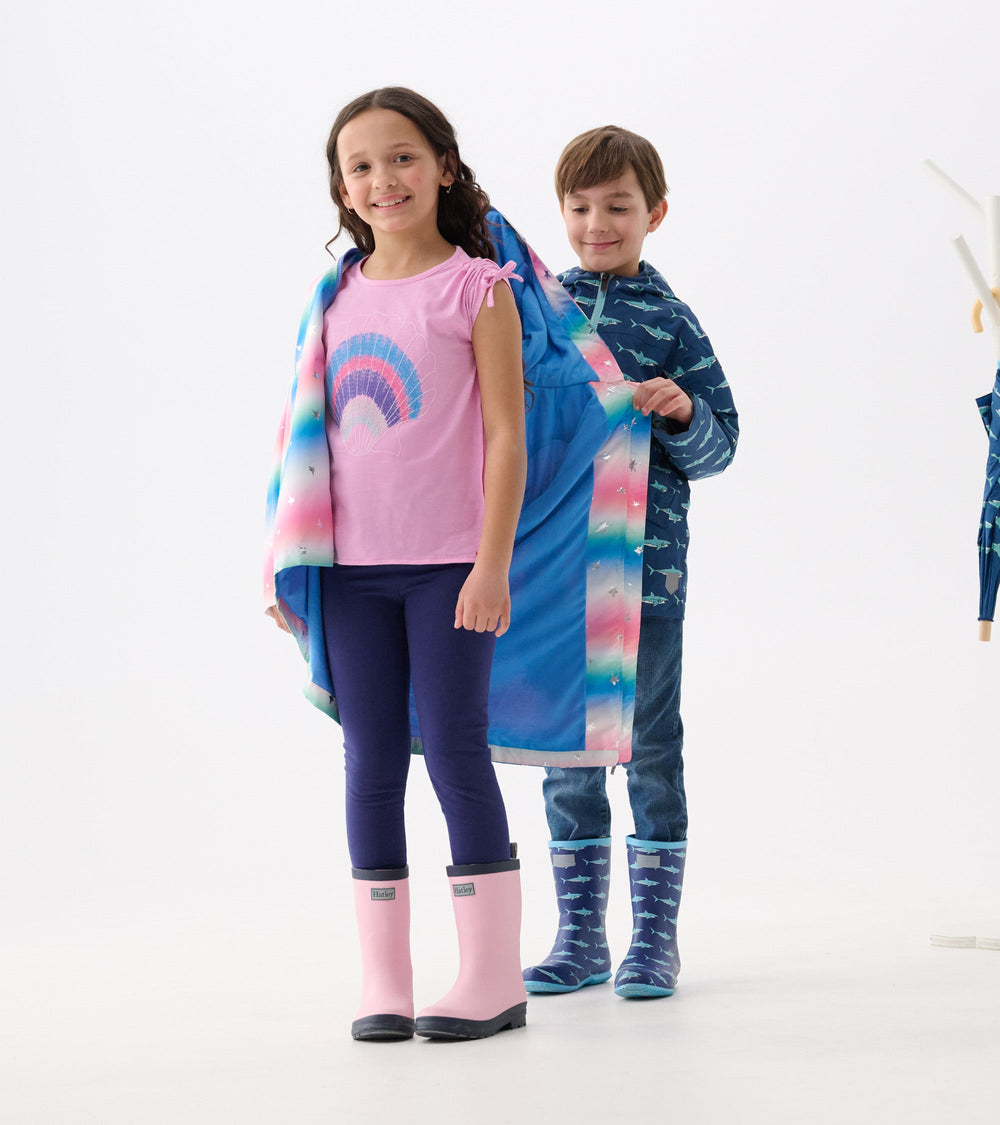 Hatley Girls Glitter Star A-Line Swing Jacket