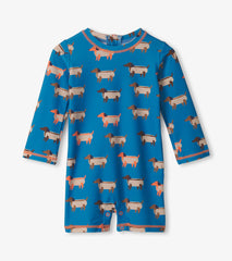 Hatley Baby Boys Hot Dogs One-Piece Rashguard