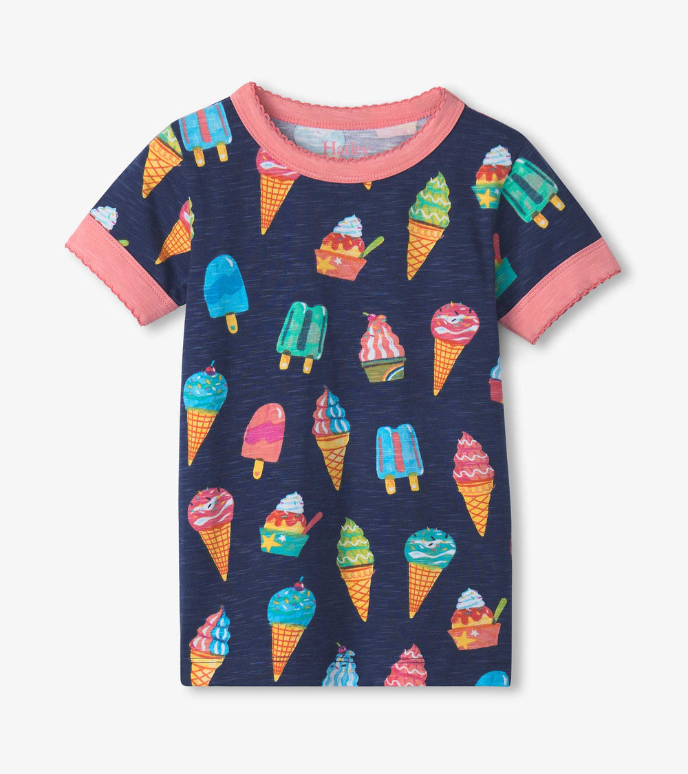 Hatley Girls Ice Cream Treats Short Pajama Set