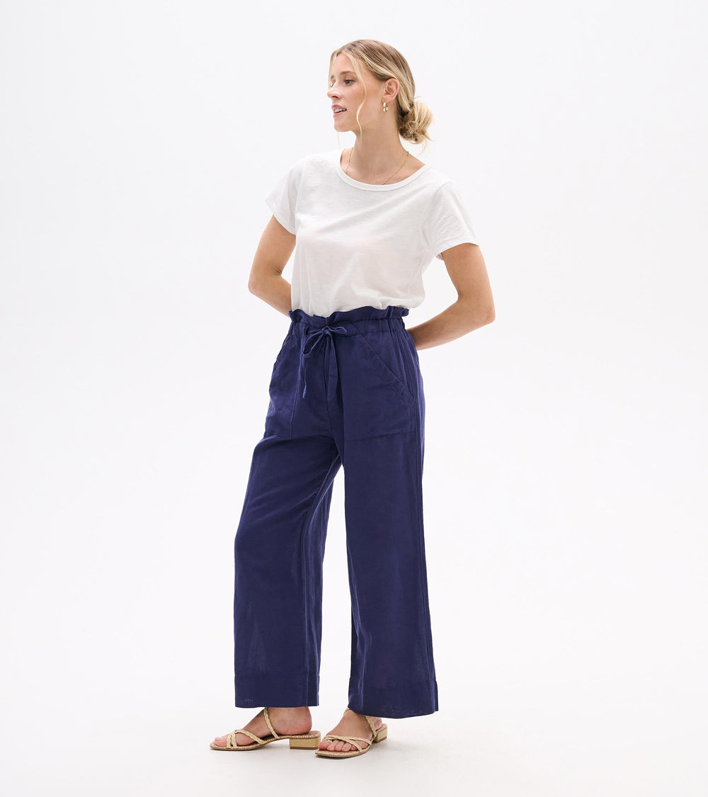 Hatley Tie Front Pants - Patriot Blue