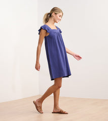 Hatley Flutter Sleeve Dress - Patriot Blue