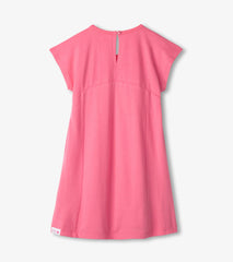 Hatley Girls Pink Butterfly A-Line Panel Dress