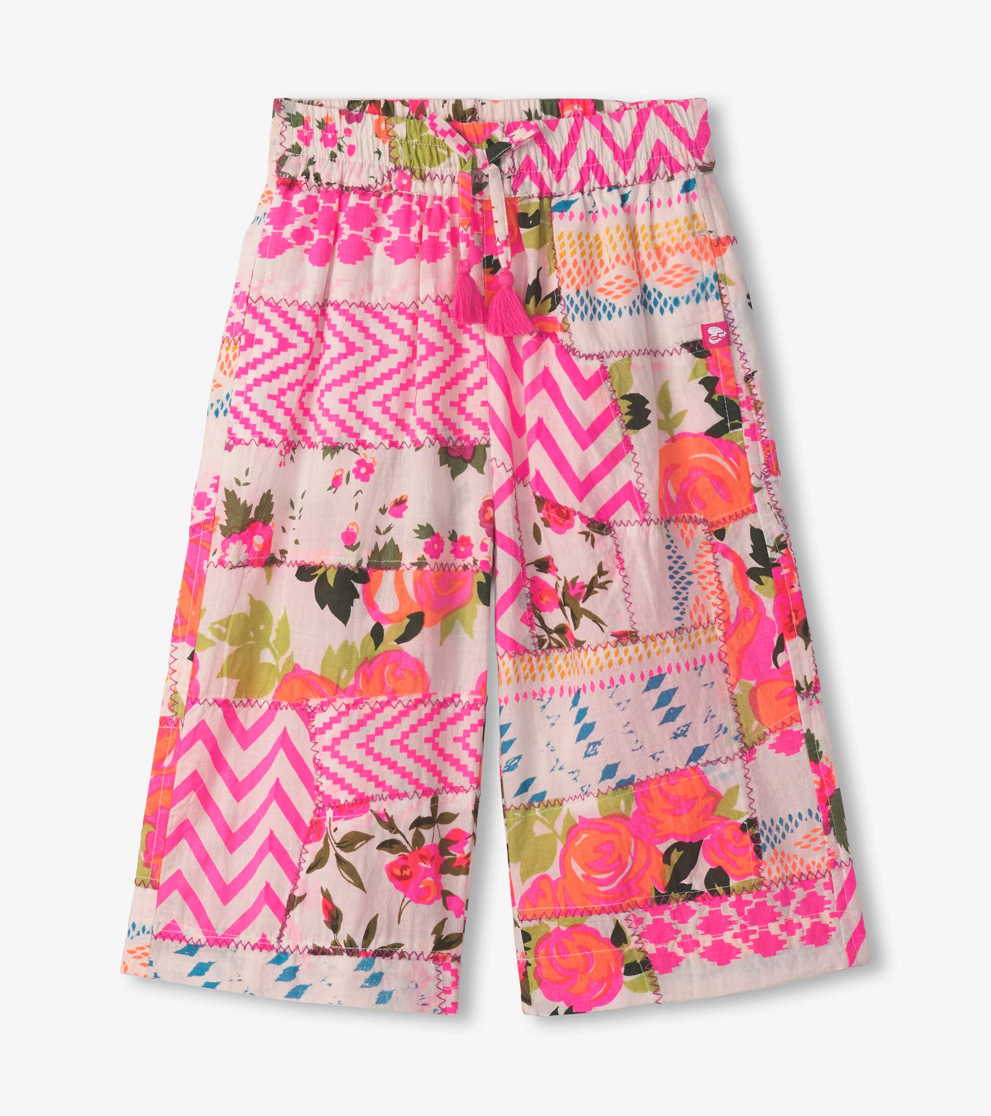 Hatley Girls Floral Patchwork Cropped Culottes