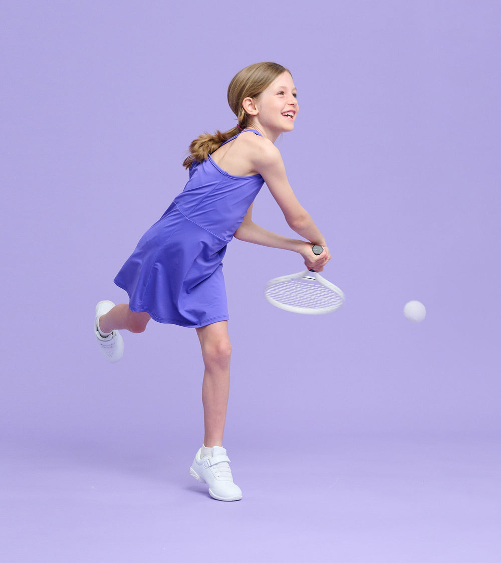 Hatley Girls Purple Active A-Line Dress